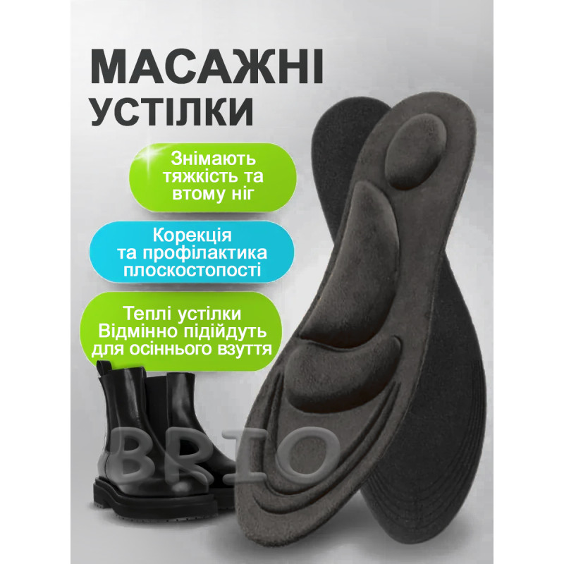 Теплі ортопедичні устілки для максимального комфорту 39-42