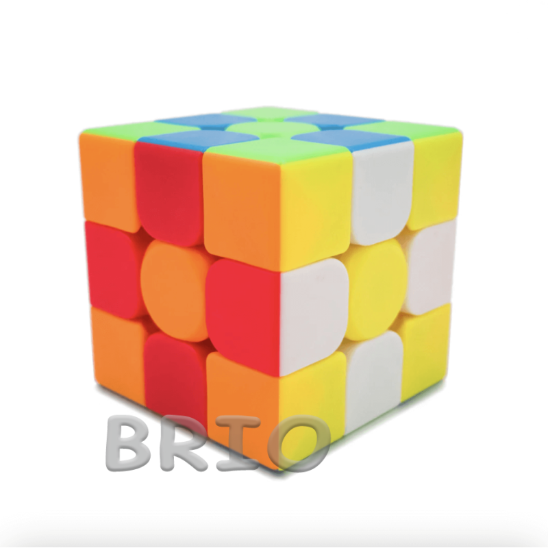 Кольоровий кубик-рубік 3 на 3 без наклейок Moyu Meilong 3C Stickerless