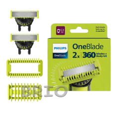 Змінні леза Philips OneBlade 360 QP624/50 з насадками для тіла 2 шт - комплект для догляду