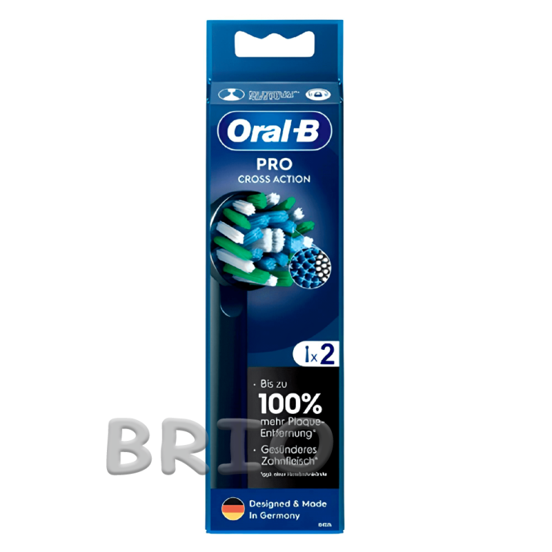 Насадка Oral-B Cross Action Black Pro (2 шт) на щітку чорного кольору