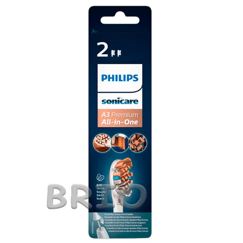 Насадки для Philips Sonicare A3 Premium All-in-One HX9092 Білий 2 шт.