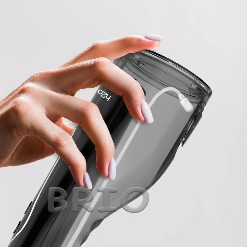 Портативний іригатор h2ofloss C102 Black (Чорний, 300 мл, 5 насадок)