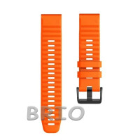 Силіконовий ремінець Quick Fit 22mm для Garmin Помаранчевий