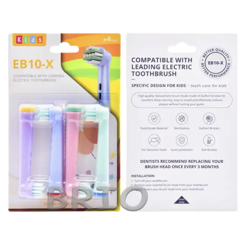 Дитячі м'які насадки EB10-X для електричної зубної щітки Braun Oral-B