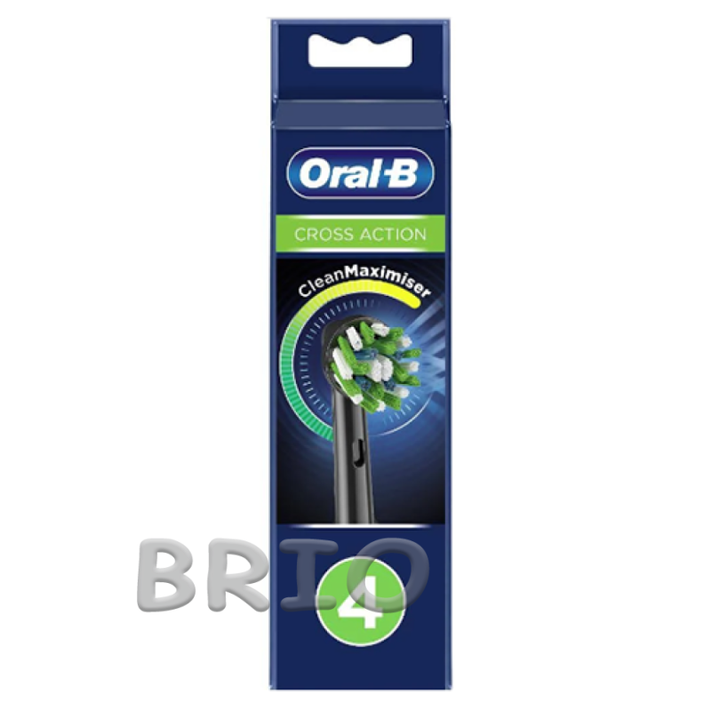 Насадки Oral-B EB50 Cross Action CleanMaximiser Black набір з 4 штук для електричної щітки Oral B Braun