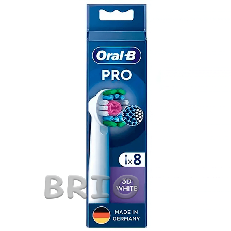Насадки змінні на зубну щітку Oral-B 3D White EB18 набір 8 штук