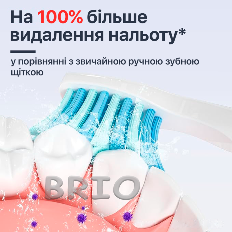 Електрощітка звукова Seago 40 000 об/хв SG-958 з 8 насадками 5 режимів біла