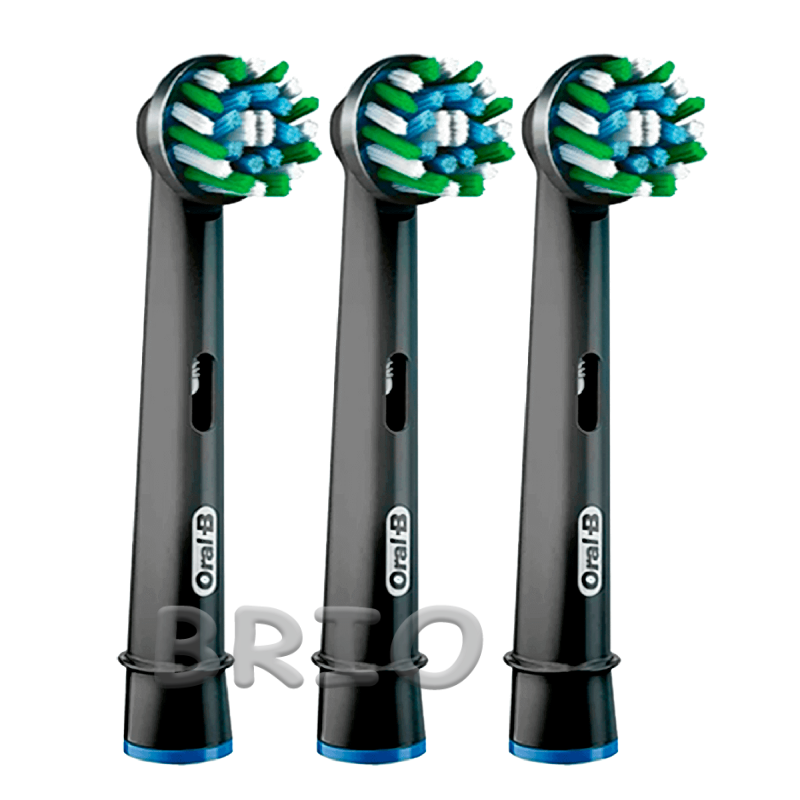 Змінні насадки Oral-B Cross Action Black Pro чорні 3 штуки