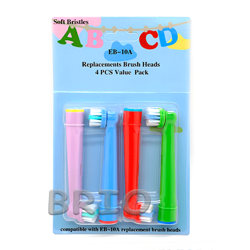 Насадоки набір із 8 шт EB-10A для електрощітки Oral B Braun Kids