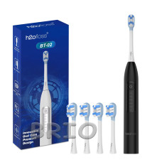 Звукова електрична щітка h2ofloss SonicSweep (BT-02) Чорний — 5 насадок, 2000 mAh