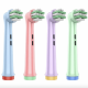 Набір із 8 дитячих насадок EB10-X для зубної щітки Oral B Braun Junior Kids