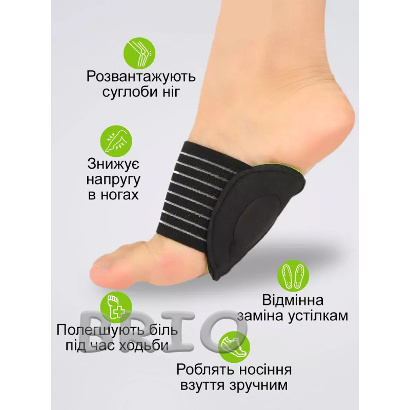 Компресійний бандаж-супінатор для стопи (корекція плоскостопості)