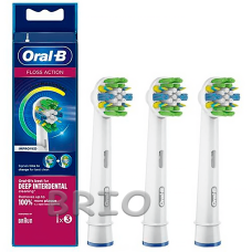 Насадки Floss Action 3 шт на зубную щетку Oral-B Braun