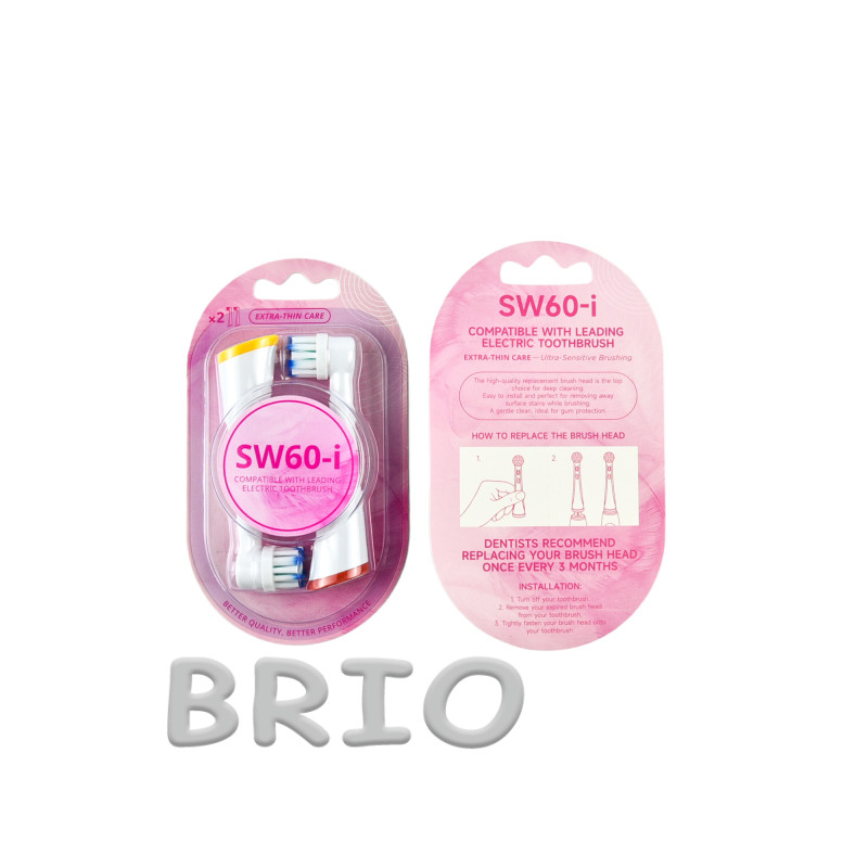 Змінні насадки CW60-i Extra-Thin Care для щіток Oral-B iO (м'які, 2 шт.)