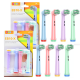 Набір із 8 дитячих насадок EB10-X для зубної щітки Oral B Braun Junior Kids