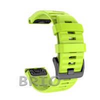 Силіконовий ремінець Quick Fit 22mm для Garmin Зелений