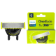 Лезо Philips OneBlade 360 QP420/50 плаваюче, 1 шт змінний картридж для тримера