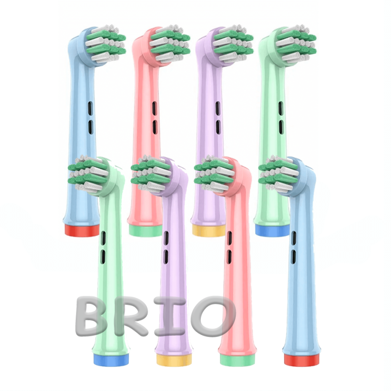 Набір із 8 дитячих насадок EB10-X для зубної щітки Oral B Braun Junior Kids