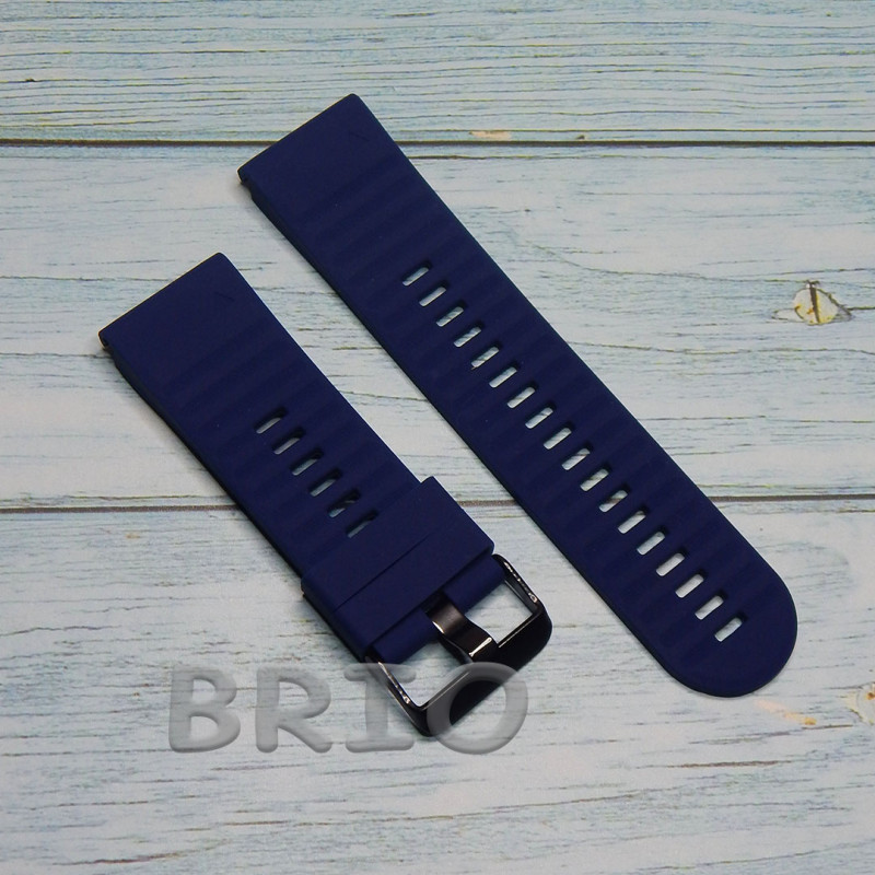 Силіконовий ремінець Quick Fit 26mm для Garmin Темно - Синій