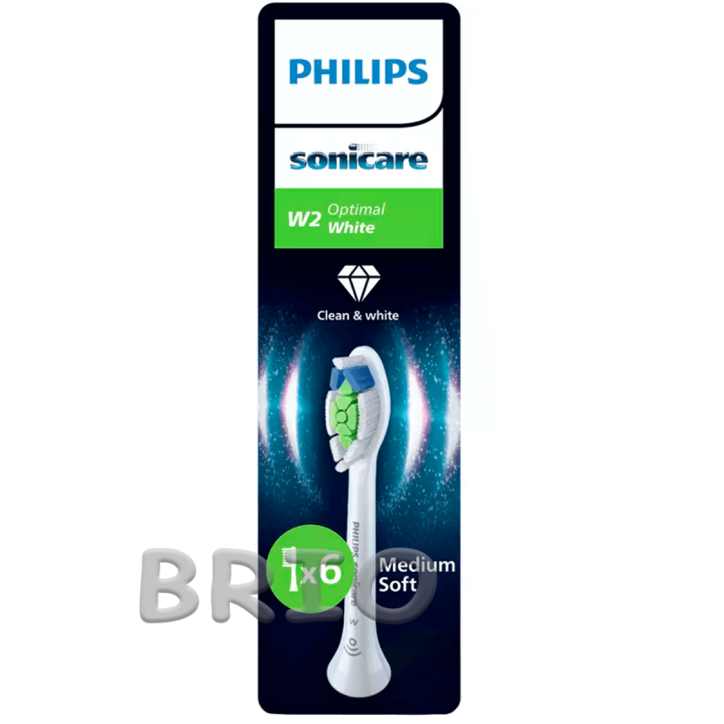 Насадки для зубної щітки Philips Sonicare W2 Optimal White HX6066, 6 шт