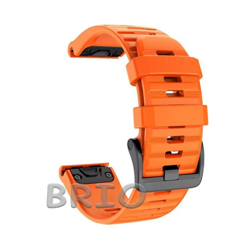 Силіконовий ремінець Quick Fit 26mm для Garmin Помаранчевий