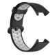 Силіконовий спортивний ремінець для Mi та Redmi Watch 2 Lite (перфорований) чорний-сірий