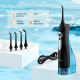 Іригатор портативний Mornwell D52 Black 4 змінні насадки USB зарядка