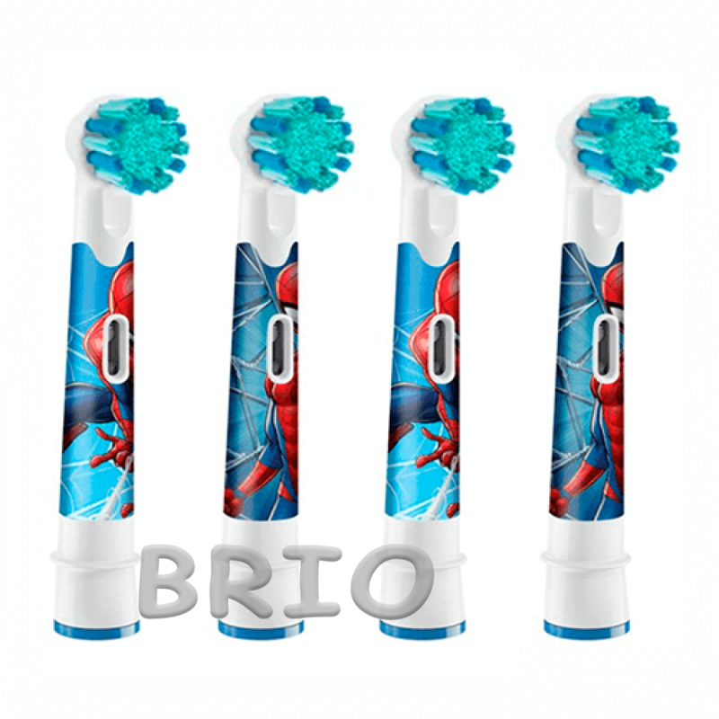 Насадки Braun Oral-B Stages Power Spider-Man EB10 4 шт набір змінних для дітей м'яка щетина
