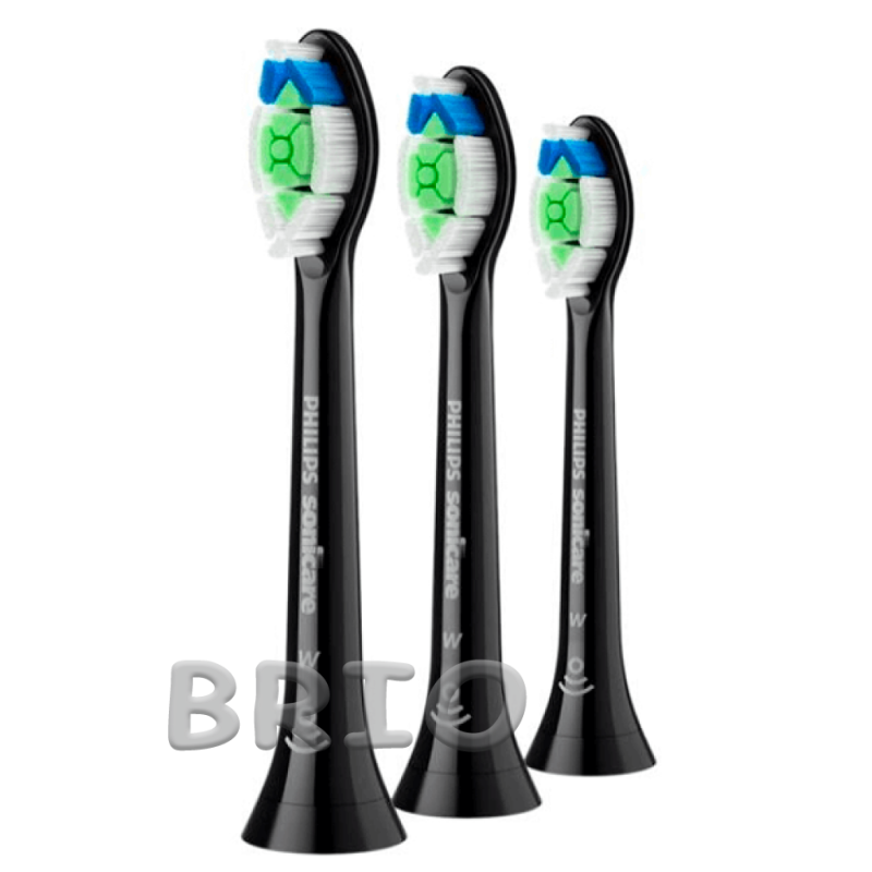 Змінні насадки Philips Sonicare W2 Black (HX6063/88) для звукових щіток, 3 шт