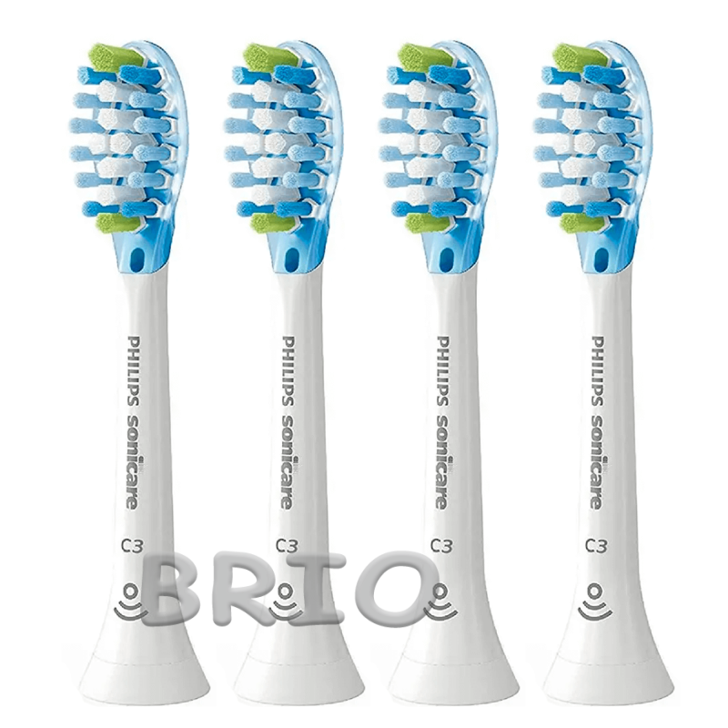 Насадки для звукової щітки Philips Sonicare C3 Premium Plaque Defence Білі 4 шт