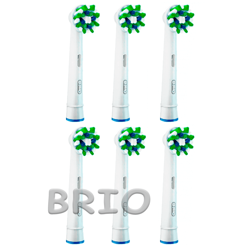 Насадки змінні Cross Action Pro на зубну щітку Oral-B Braun набір (6 шт.)