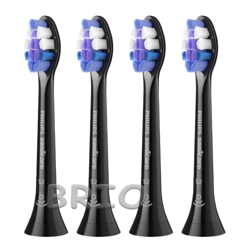 Насадки для електричних зубних щіток Philips Sonicare S2 Sensitive Black HX6054/88 (4 шт)