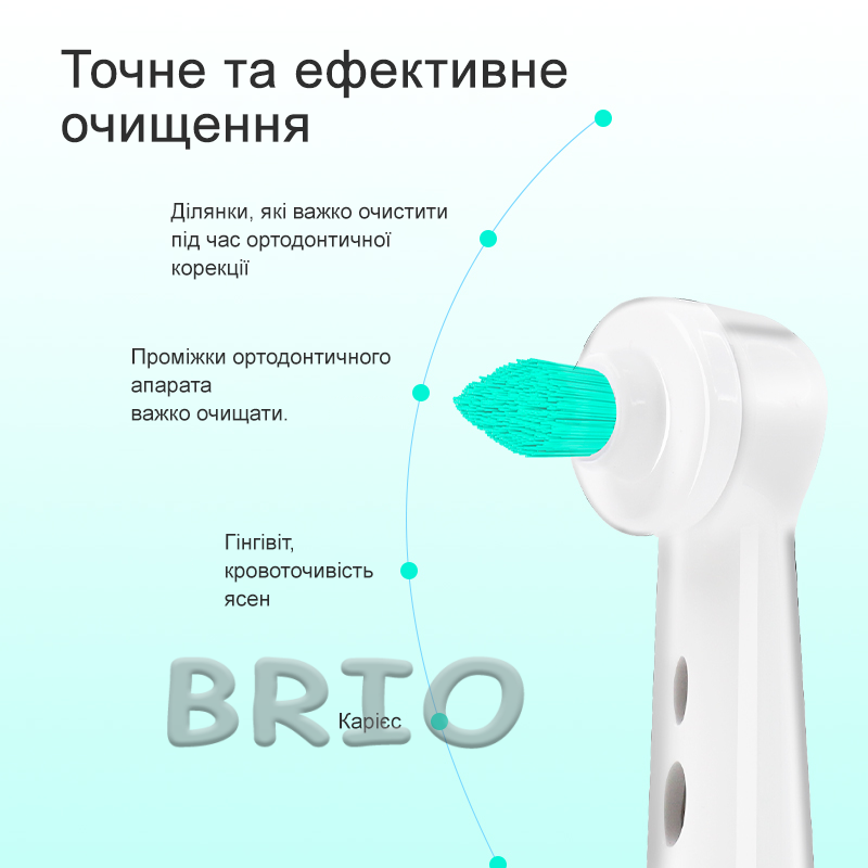 Монопучкові міжзубні насадки, сумісні з Oral-B iO, м'яка щетина, 2 шт