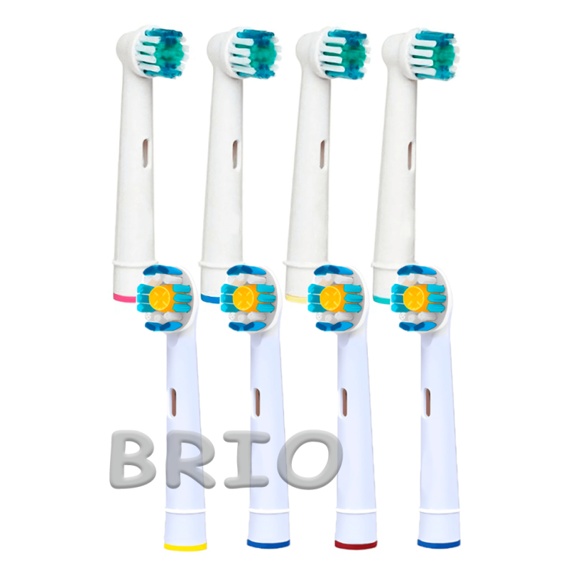 Комплект із 8 насадок EB20 Precision Clean і EB18 3D White до зубної щітки Oral-B