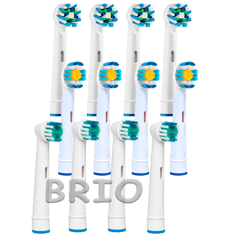 Насадки набір змінних EB20 EB50 Cross Action и EB18 3D White для зубної щітки Oral-B