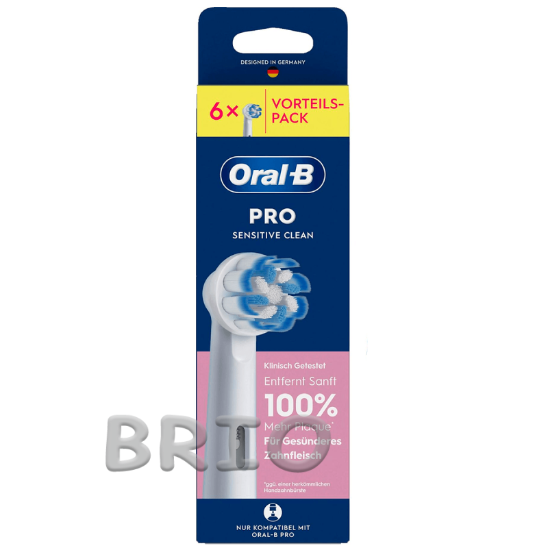Насадки Oral-B Sensitive Pro 6 шт для електричної зубної щітки