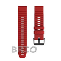 Силіконовий ремінець Quick Fit 22mm для Garmin Червоний
