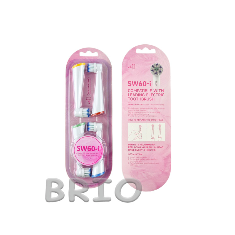 Змінні насадки CW60-i Extra-Thin Care для щіток Oral-B iO (м'які, 4 шт.)