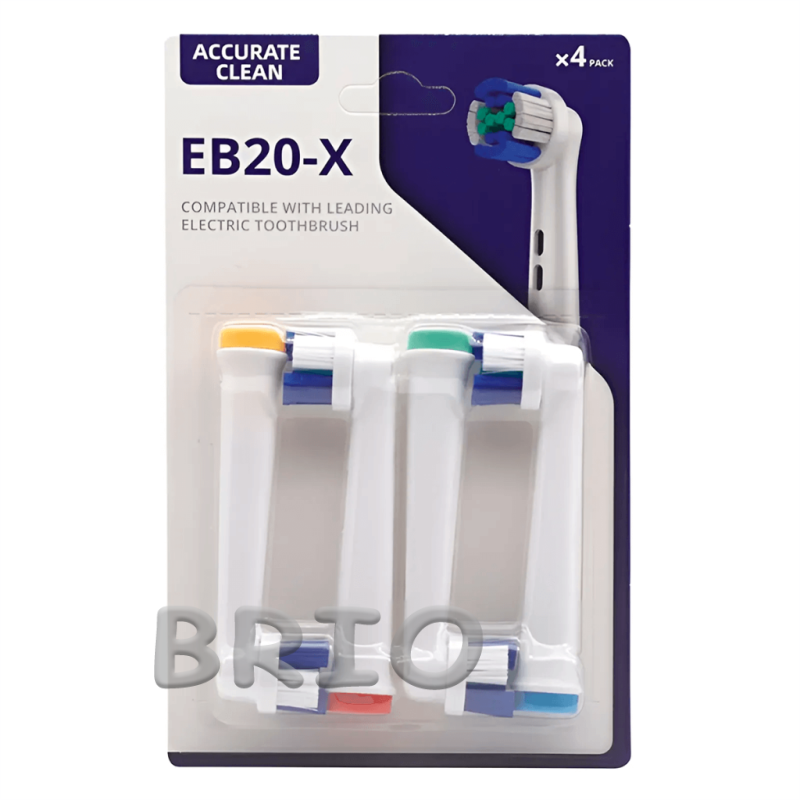 Комплект насадок EB50-X Cross Action, EB18-X 3D White і EB20-X Precision Clean для електрощітки Oral-B