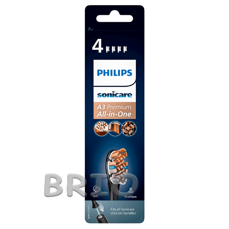 Насадки для зубної щітки Philips Sonicare A3 HX9094 чорні