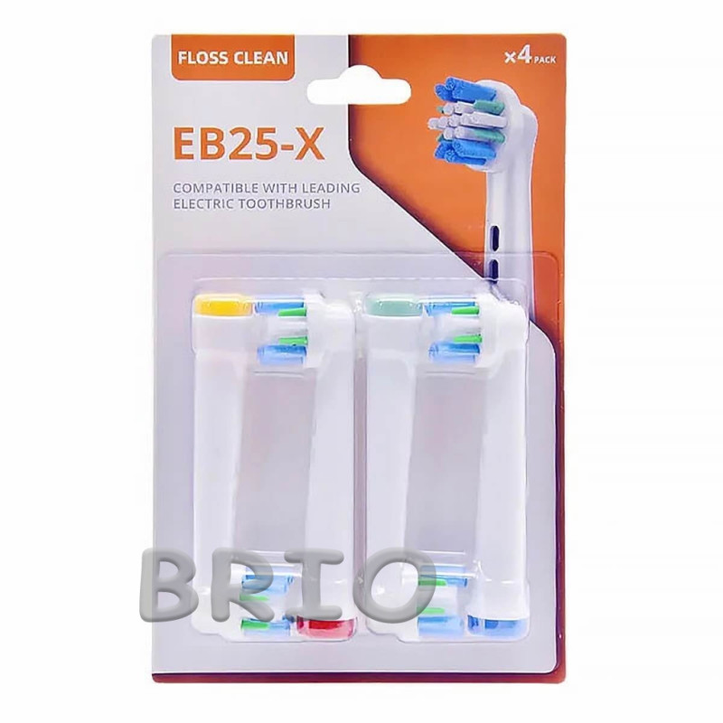Комплект змінних насадок EB50-X Cross Action і EB25-X Floss Action до електрощітки Oral-B