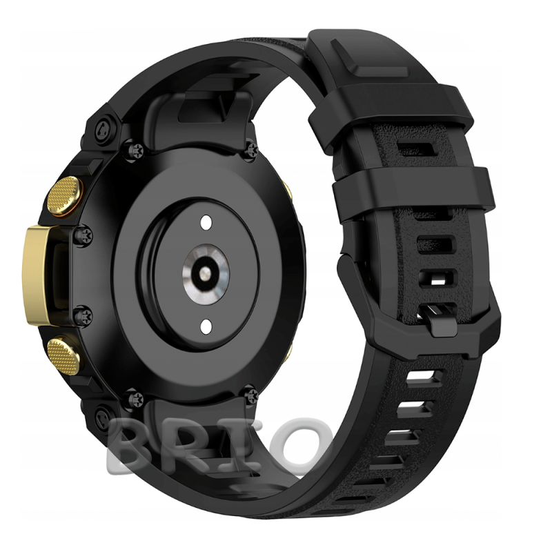 Ремінець для смарт-годинника Amazfit T-Rex 2 силіконовий з викруткою чорний