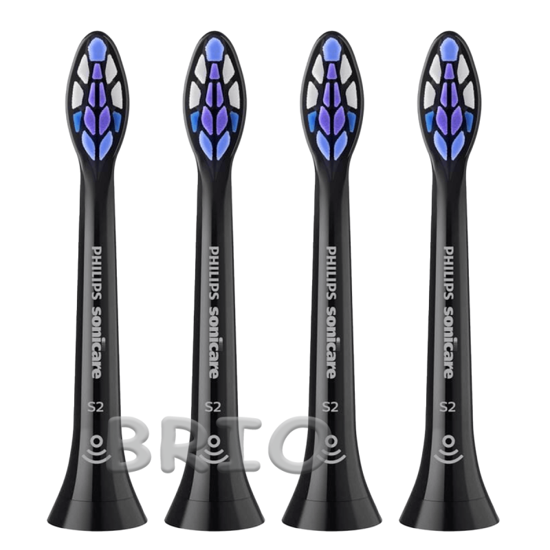 Насадки для електричних зубних щіток Philips Sonicare S2 Sensitive Black HX6054/88 (4 шт)