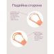 Двосторонній металевий скребок для чищення язика