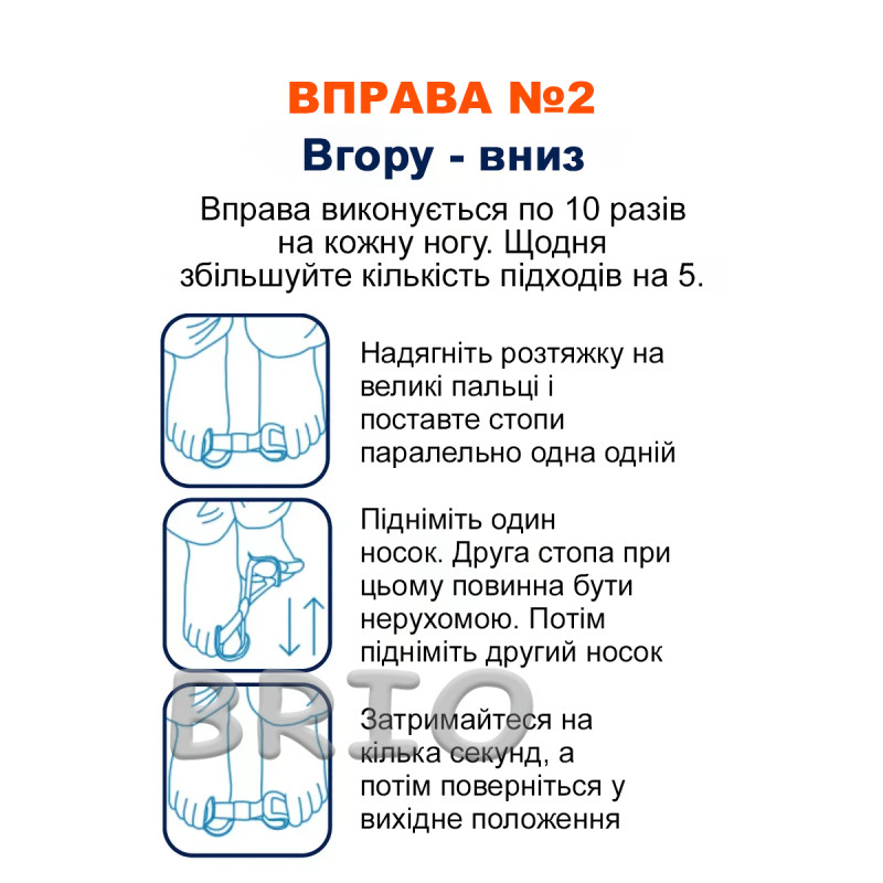 Тренажер для пальців стопи — розтяжка від вальгусної деформації