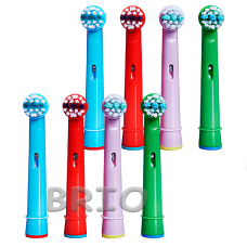 Насадоки набір із 8 шт EB-10A для електрощітки Oral B Braun Kids