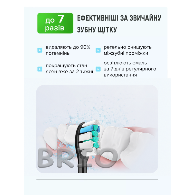 Змінні насадки HX924P Black (4 шт.) для зубних щіток Philips Sonicare C2