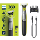 Комплект триммер Philips OneBlade 360 QP2734/23 з 2 лезами та додатковими насадками QP624/50 для гоління