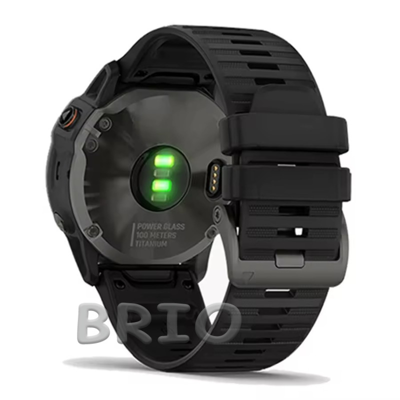 Силіконовий ремінець Quick Fit 26mm для Garmin Чорний